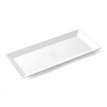 Plats rectangulaire blanc mélamine 35 cm Plastorex