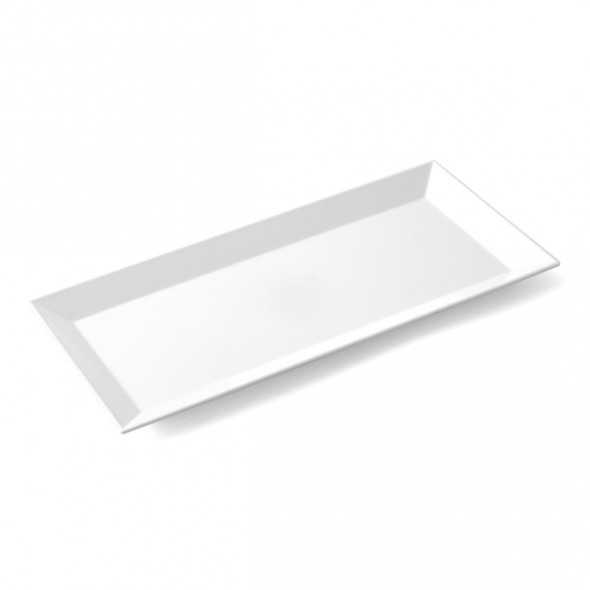 Plats rectangulaire blanc mélamine 35 cm Plastorex
