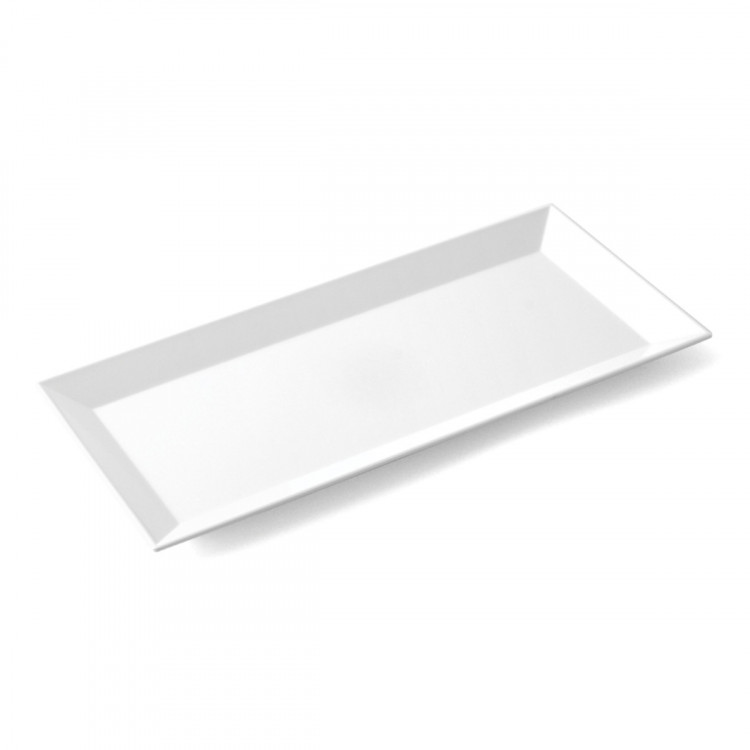 Plats rectangulaire blanc mélamine 35 cm Plastorex
