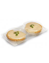 Boîte pour coquilles st jacques rectangulaire transparent 28,2x15,3x4 cm Traitipack Alphaform (200 pièces)