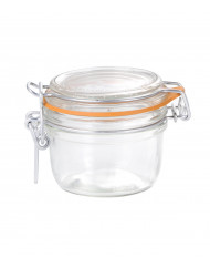 Bocal avec couvercle hermétique rond transparent verre Ø 8,3 cm Fido Bormioli Rocco