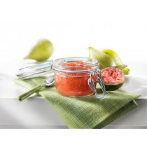 Bocal avec couvercle hermétique rond transparent verre Ø 8,3 cm Fido Bormioli Rocco