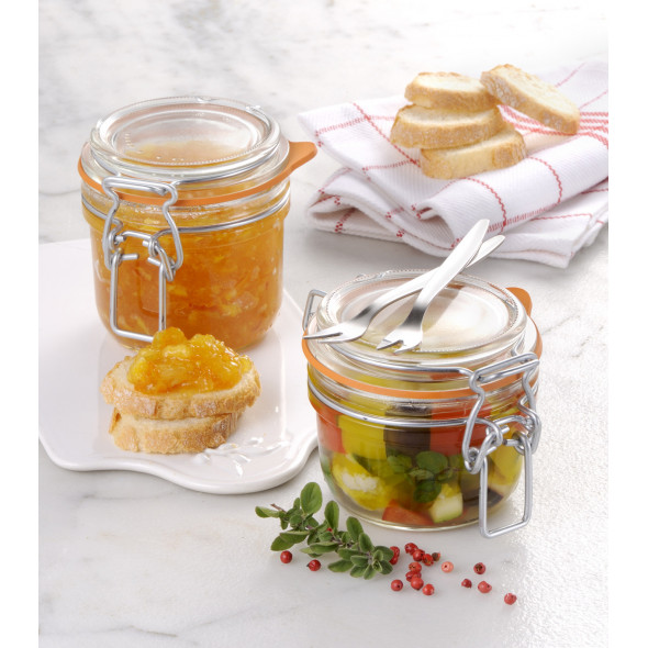 Bocal Hermétique Bormioli FIDO 2L - Verre Transparent - Couvercle Caoutchouc - Sans BPA