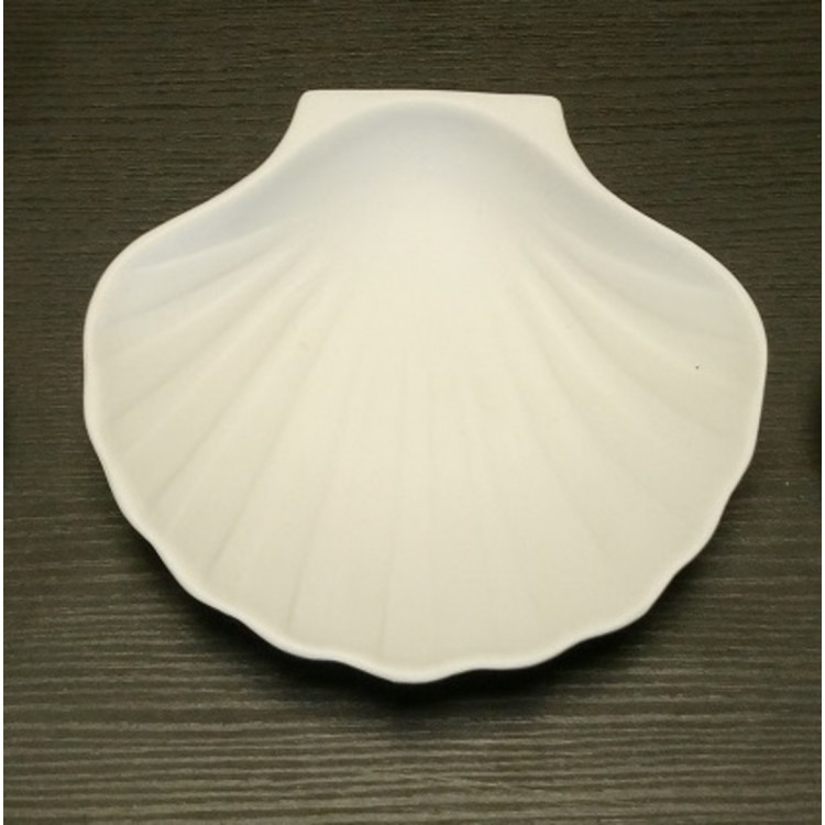 Coquille saint jacques blanc 124x114x31 mm (192 pièces)