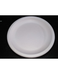 Plateau à fruit de mer rond blanc plastique Ø 50 cm (60 pièces)