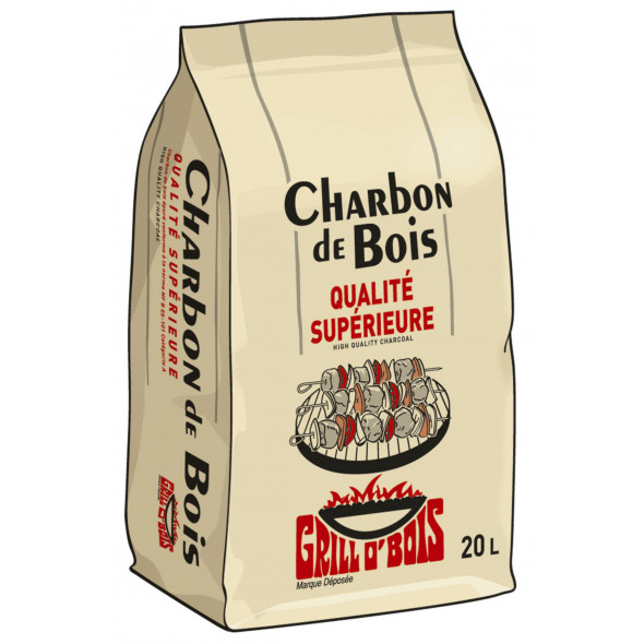 Charbon de bois 20 L