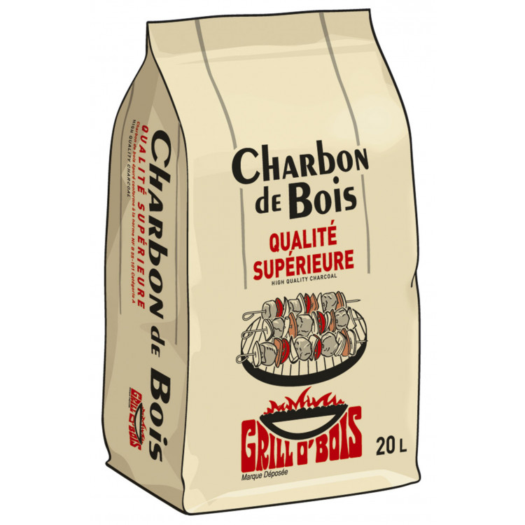 Charbon de bois 20 L