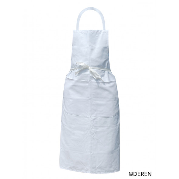 Tablier valet avec bavette blanc Taille unique Deren