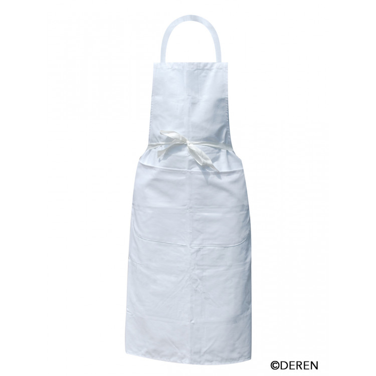 Tablier valet avec bavette blanc Taille unique Deren