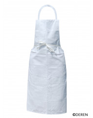 Tablier valet avec bavette blanc Taille unique Deren