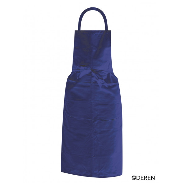 Tablier valet avec bavette bleu Taille unique