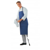 Tablier valet avec bavette bleu Taille unique