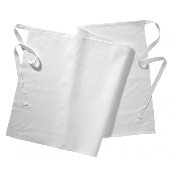 Tablier 1/2 chef blanc Taille unique