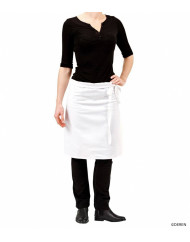 Tablier 1/2 chef blanc Taille unique