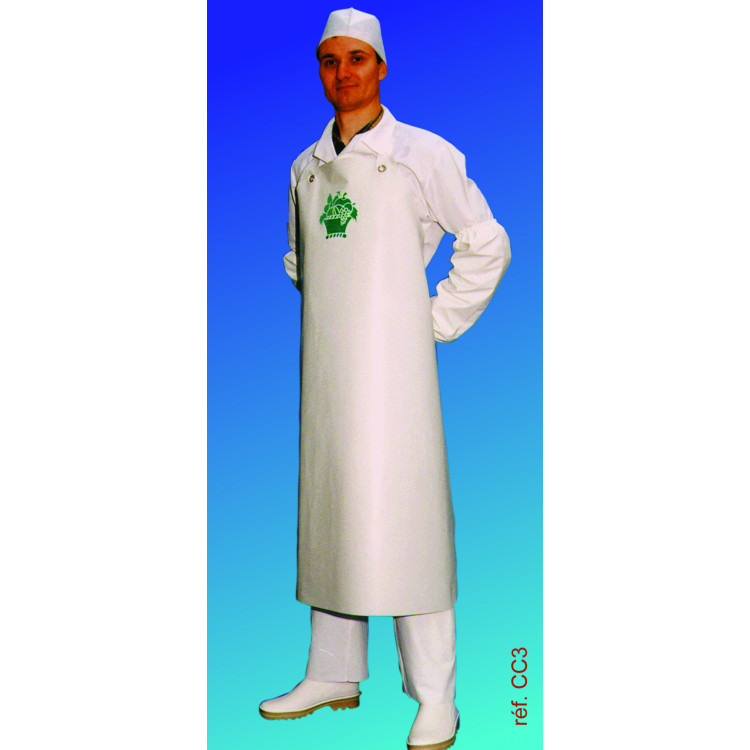 Tablier pour travaux intenses blanc Taille unique