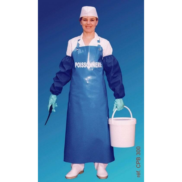 Tablier poissonnier bleu Taille unique