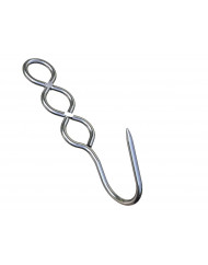 Croches 3 trous inox Ø 0,6 cm 19 cm (10 pièces)