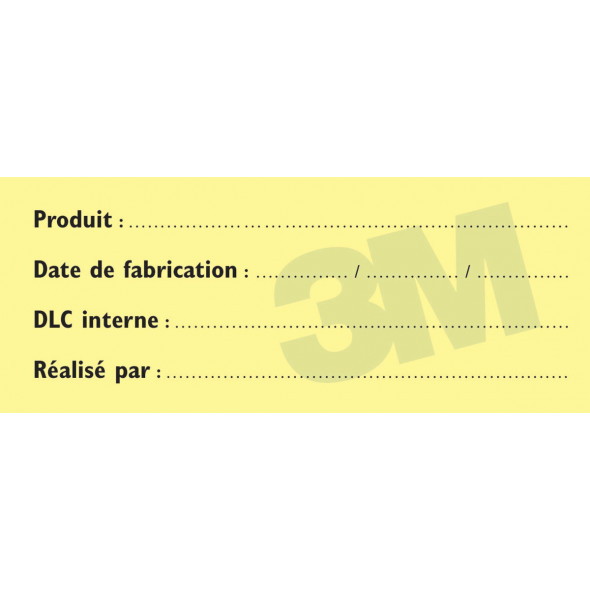 Paquet de 300 étiquettes de traçabilité alimentaire papier 10x4 cm Repositionnable Décollable 3m (6 pièces)