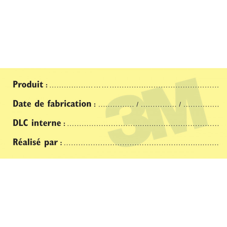 Paquet de 300 étiquettes de traçabilité alimentaire papier 10x4 cm Repositionnable Décollable 3m (6 pièces)