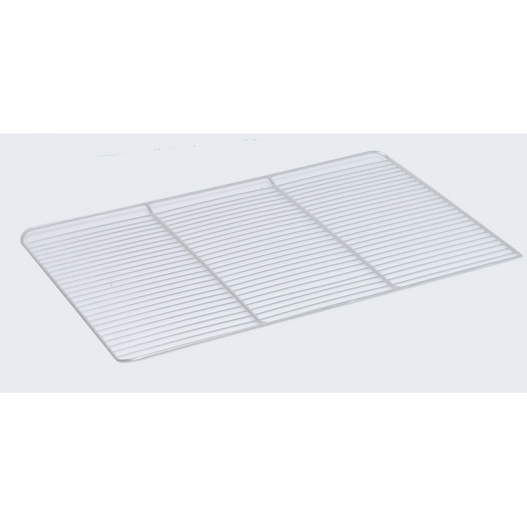 Grille rectangulaire gris inox 55,3 cm