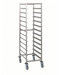 Chariot inox 72,5x54x178,5 cm 12 niveaux Tournus