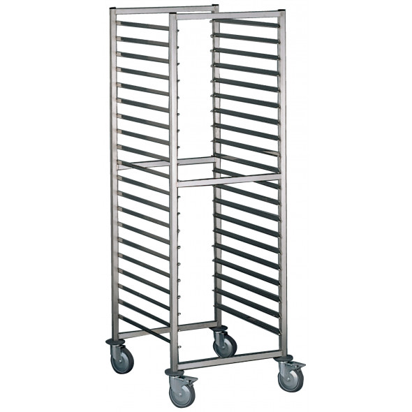 Chariot inox sens longueur Pâtissier 16 niveaux Tournus