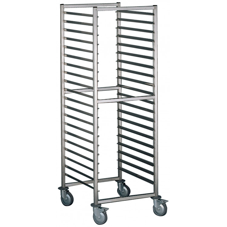 Chariot inox sens longueur Pâtissier 16 niveaux Tournus