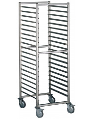 Chariot inox sens longueur Pâtissier 16 niveaux Tournus