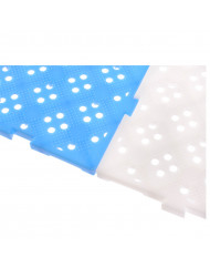 Caillebotis carré blanc plastique 50x50x2,2 cm Gilac