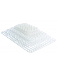 Grille pour bac plat 3L rectangulaire blanc plastique 28,3 cm x 8 mm Gilac