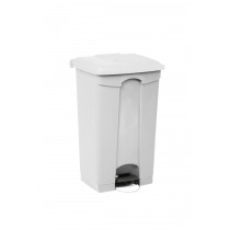 Collecteur à pédale plastique 90 L blanc Probbax