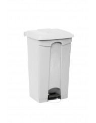 Collecteur à pédale plastique 90 L blanc Probbax
