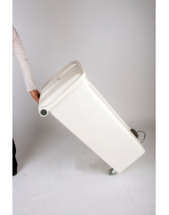 Collecteur à pédale plastique 90 L blanc Probbax