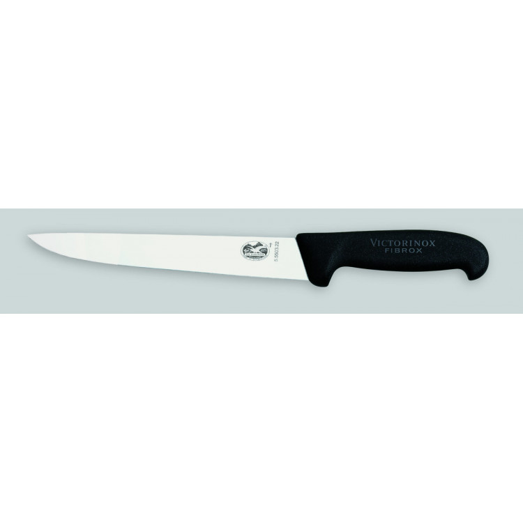 Couteau à découper 25 cm inox plastique unie Fibrox Victorinox