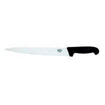 Couteau tranchelard inox noir 190 g 30 cm inox plastique Fibrox Victorinox