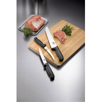 Couteau tranchelard inox noir 190 g 30 cm inox plastique Fibrox Victorinox