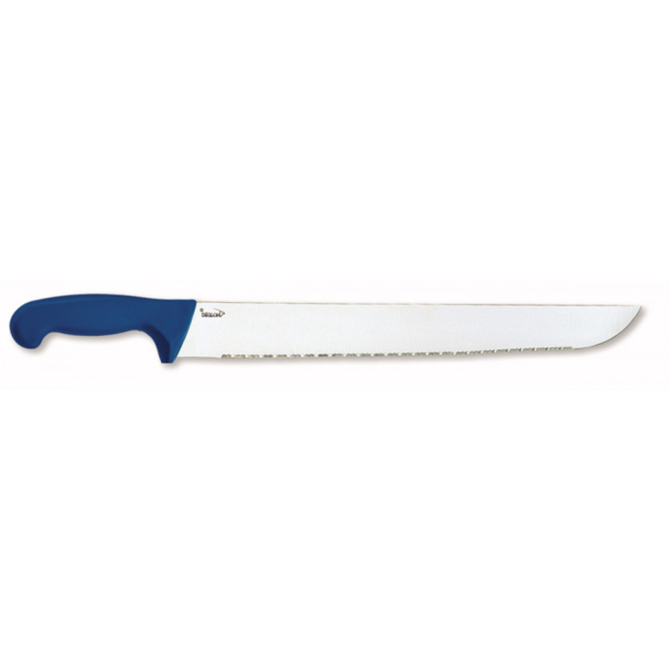 Couteau à poisson Déglon 42cm cranté manche bleu - Couteau DEGLON