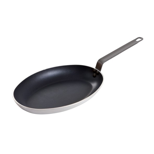 Poêle ovale aluminium Revêtement anti-adhésif 5 cm Pro.cooker