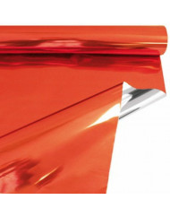 Papiers cadeaux rouge plastique