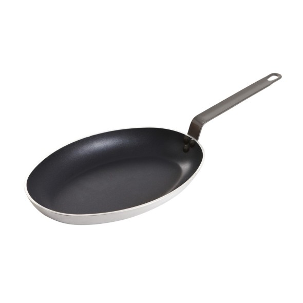 Poêle ovale aluminium Revêtement anti-adhésif 5 cm Pro.cooker