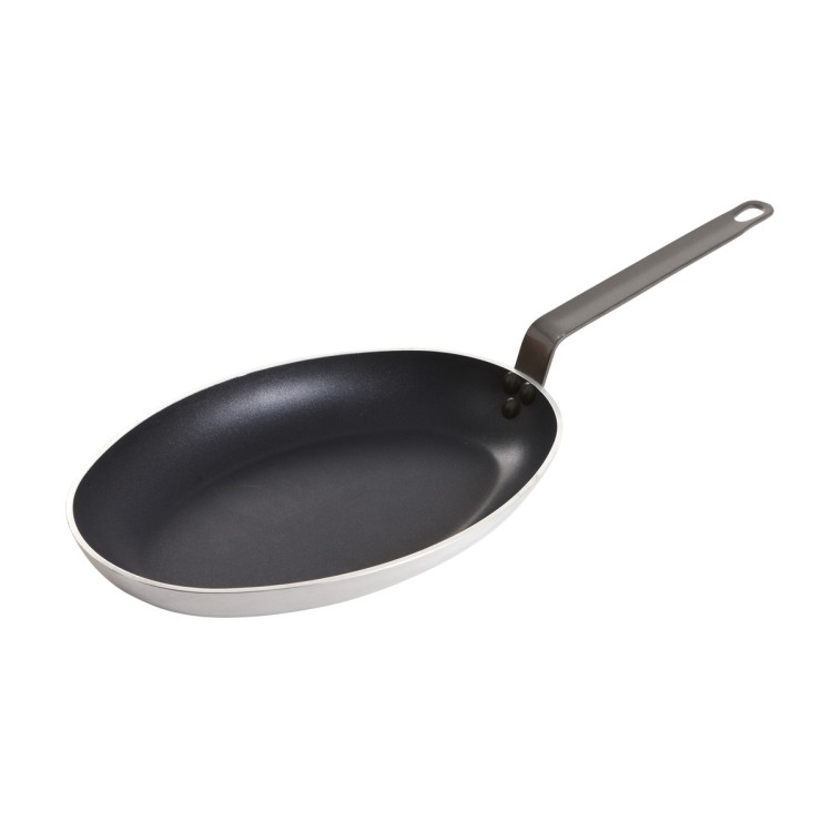 Poêle ovale aluminium Revêtement anti-adhésif 5 cm Pro.cooker