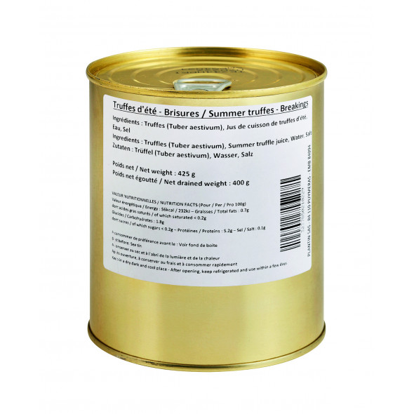 Brisure de truffes d'été boîte métal