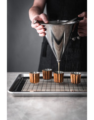 Entonnoir à piston inox Ø 19 cm 18 cm 1,9 L De Buyer