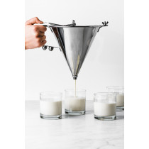 Entonnoir à piston inox Ø 19 cm 18 cm 1,9 L De Buyer