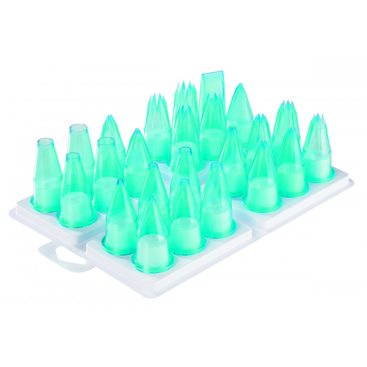 Boîte de 24 douilles pâtissières plastique Ø 3,5 cm 6 cm (24 pièces)