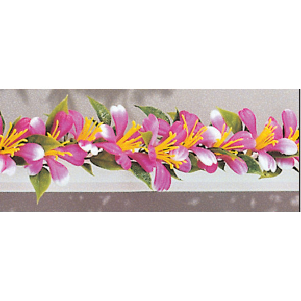 Barrette de séparation fleur prunier violet plastique 25 cm Fischer (12 pièces)