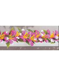 Barrette de séparation fleur prunier violet plastique 25 cm Fischer (12 pièces)