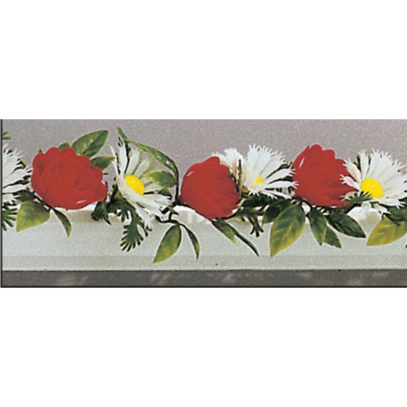 Barrette de séparation marguerite rose rose plastique 25 cm Fischer (12 pièces)