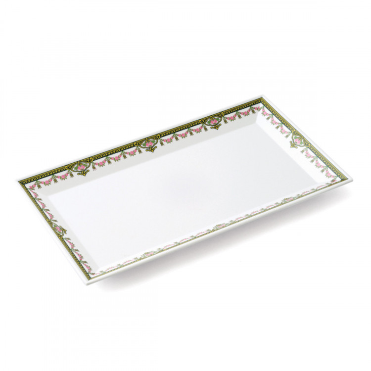 Plat glacière rectangulaire blanc mélamine 30 cm Plastorex