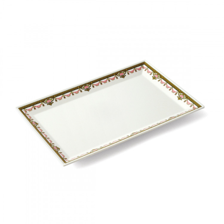 Plat rectangulaire rectangulaire blanc mélamine 29 cm Plastorex